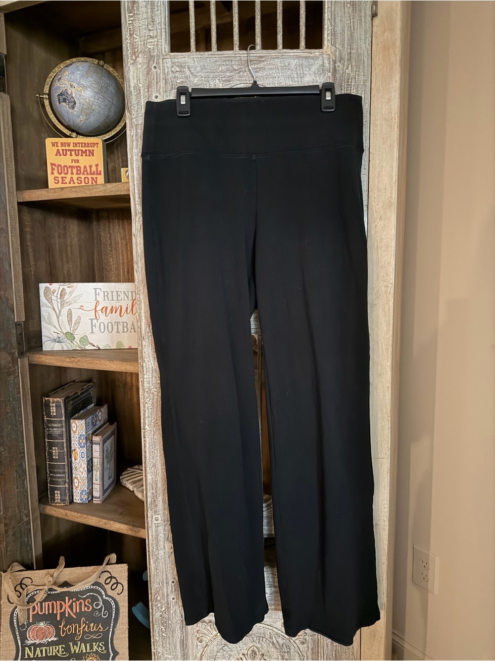 Livi Active Black Wide-Leg Stretch Pants